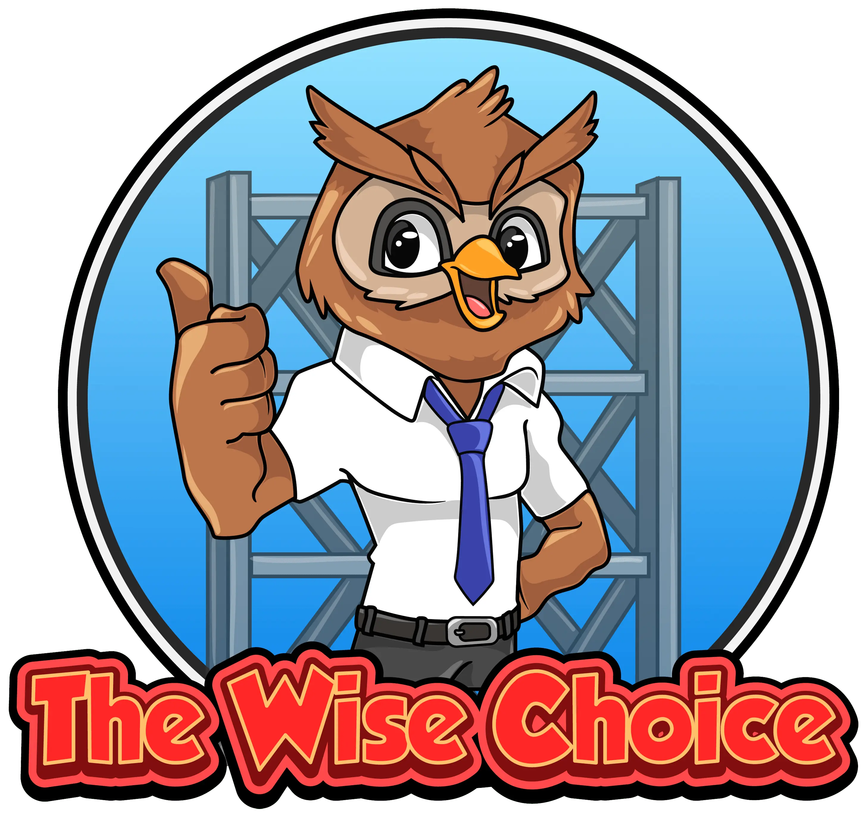 Wise Metal Buildings Mascot - The Wise Choice Owl