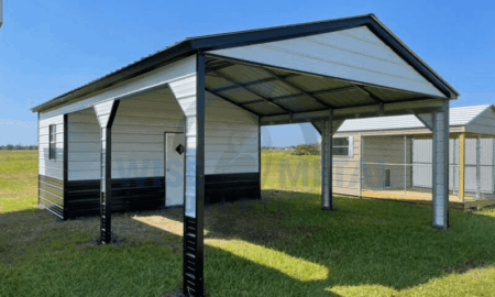 22x30x9 Metal Utility Combo Shed
