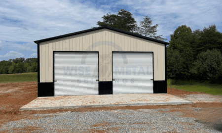 30x50x12 All-vertical Metal Garage