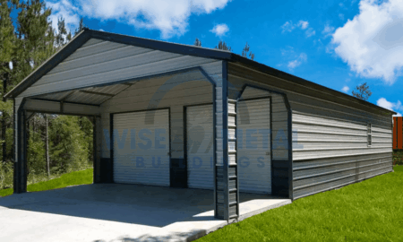 30x60x10 Metal Utility Combo Shed
