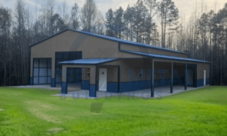 50x60x14 Commercial Metal Barn