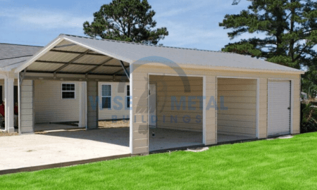 18x30x8 Metal Utility Carport