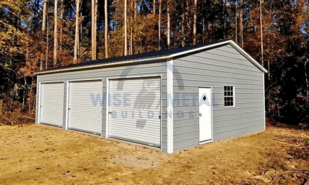 30x50x12 Metal Garage Building - Wise Metal Buildings