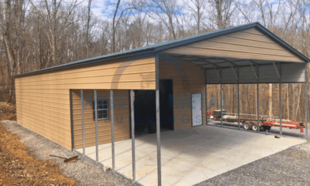 30x55x12 Metal Utility Carport