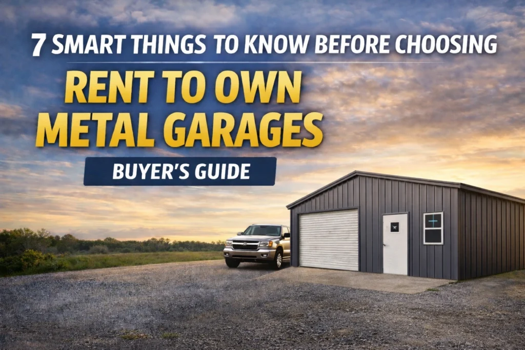 7 Important Things to Know Before Choosing Rent to Own Metal Garages