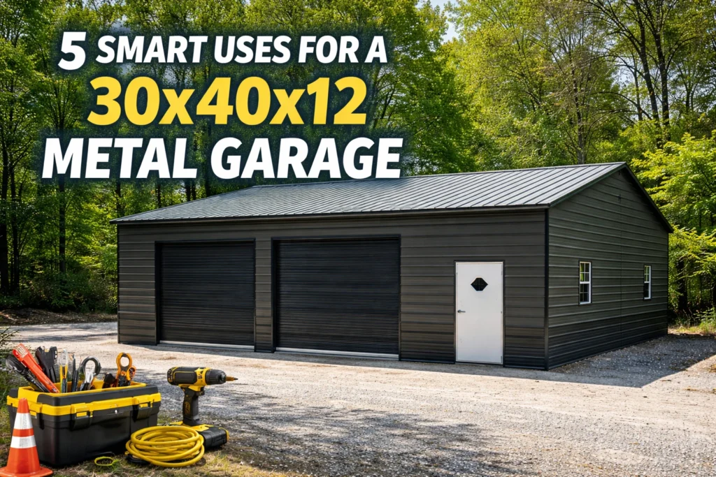 5 Smart Uses for a 30x40x12 Metal Garage (And Who It’s Best For)