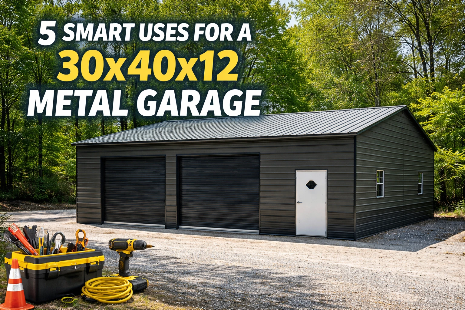 5 Smart Uses for a 30x40x12 Metal Garage (And Who It’s Best For)